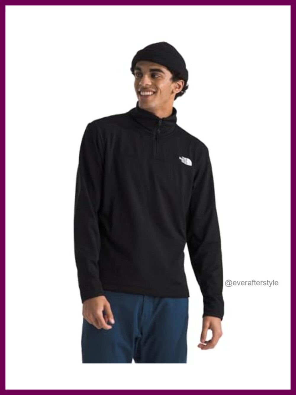 Men's Cedar Trail Grid Fleece Quarter Zip Jacket Cold Weather Outdoor Fleece